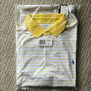 Polo by Ralph Lauren Men's Yellow Striped Shirt